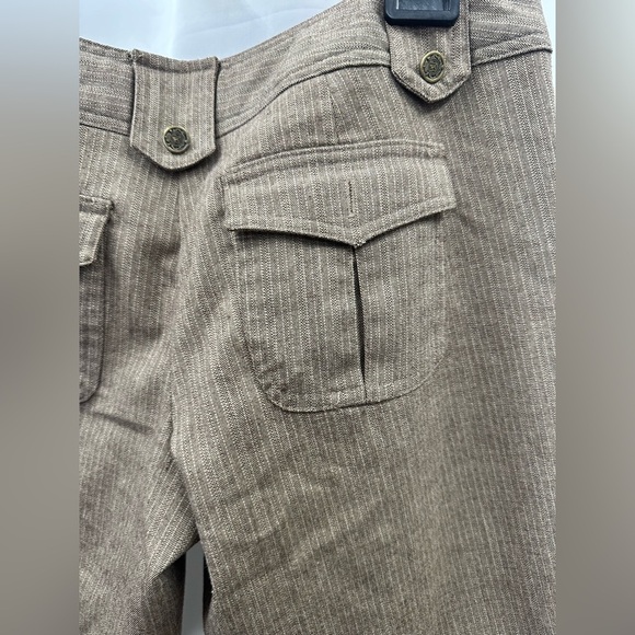 No Boundaries pinstripe brown capris size 9 - Picture 6 of 8